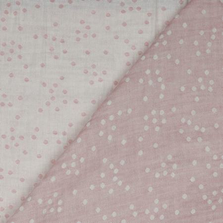 35808-027 Musselin Double Gauze Druck Jacquard