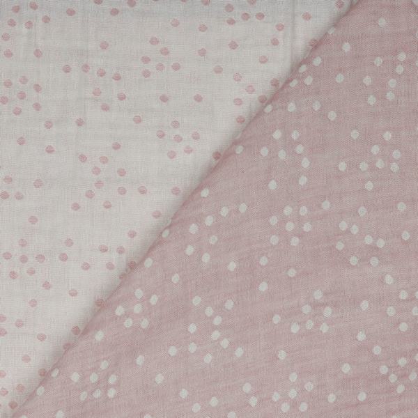 35808-027 Musselin Double Gauze Druck Jacquard