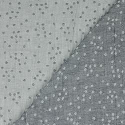 35808-005 Musselin Double Gauze Druck Jacquard