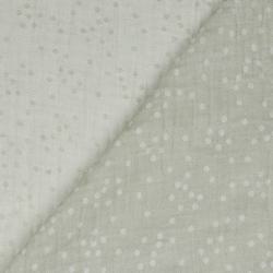 35808-009 Musselin Double Gauze Druck Jacquard