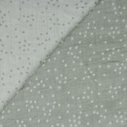 35808-044 Musselin Double Gauze Druck Jacquard